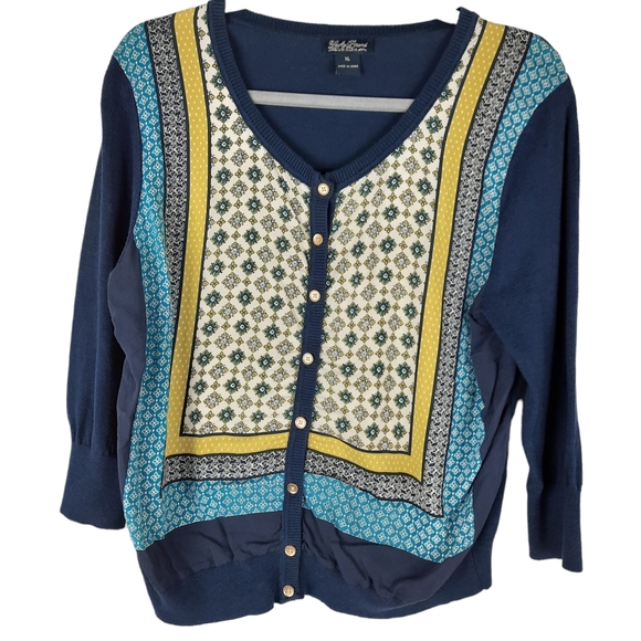 Lucky Brand Bohemian Buttoned Cardigan - Picture 2 of 10